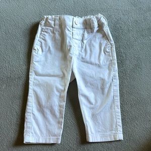 NWOT 9M Emporio Armani baby white pants